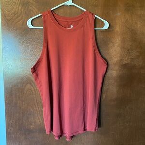 All In Motion red razorback tank top